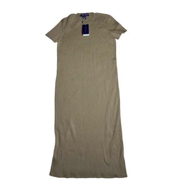 Ralph Lauren Collection Rib-Knit Wool & Silk Day Bodycon Dress - Picture 5 of 10